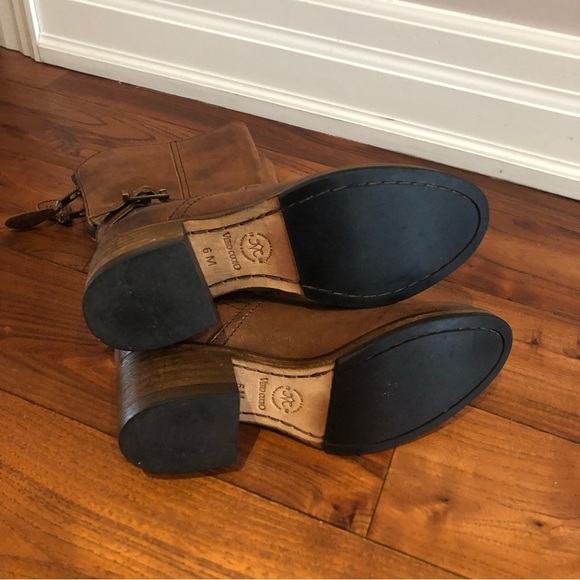 Johnston Murphy Vero cuoio brown leather Women’s Boots - Sz 6 M back zipper - Picture 8 of 11